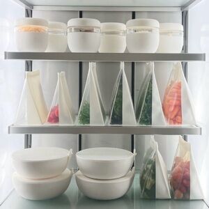 W&P Porter Reusable Silicone Bags Set of 4 - Blue